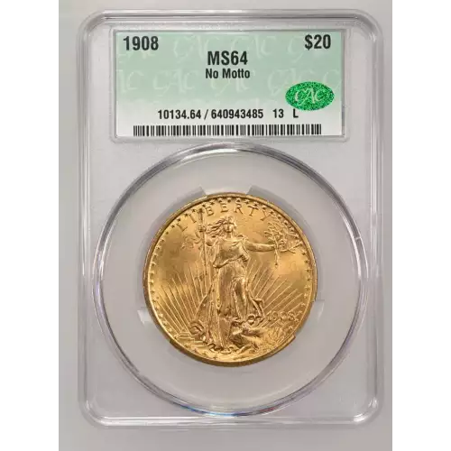 1908 N/M 20 Saint CACG MS64 (2)