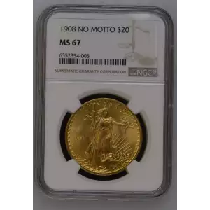 1908 NM Saint Gaudens NGC MS67 (2)
