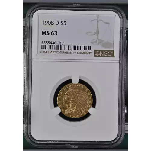 1908D 5 Ind NGC MS63 (2)