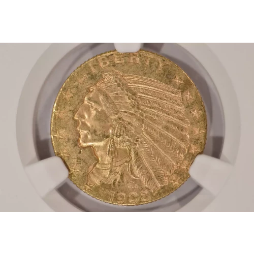 1908D 5 Ind NGC MS63 (4)
