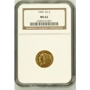 1909 $2.5 Ind MS62 (2)