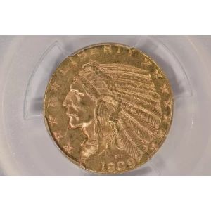1909 $5 Ind PCGS MS63