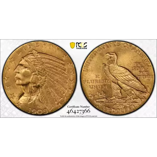 1909 5 Ind PCGS MS65 (2)