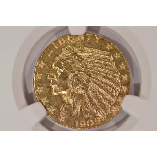 1909-D $5 Ind NGC MS63 CAC CAC (3)