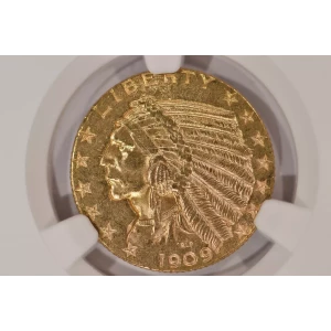 1909-D $5 Ind NGC MS63 CAC CAC (3)