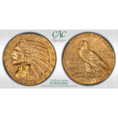 1909D 5 Ind CACG MS63 (4)