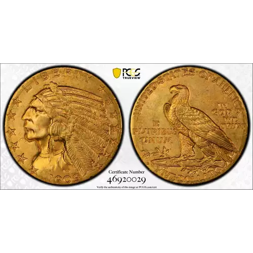 1909D 5 Ind PCGS MS65 (2)