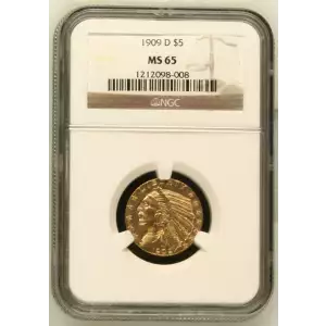 1909D 5 Indian NGC MS65 (2)
