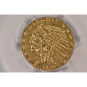1910 $5 Ind PCGS MS63CAC CAC