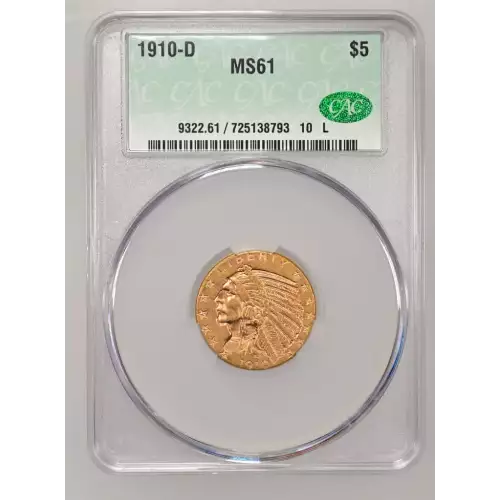 1910D 5 Ind CACG MS61 (2)