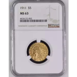 1911 $5 Ind NGC MS63 (2)