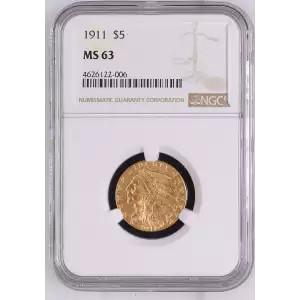 1911 $5 Ind NGC MS63 (2)