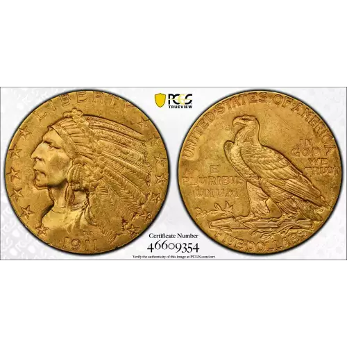 1911 5 Ind PCGS MS63 (2)