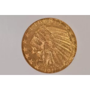 1911 5 Indian NGC MS63