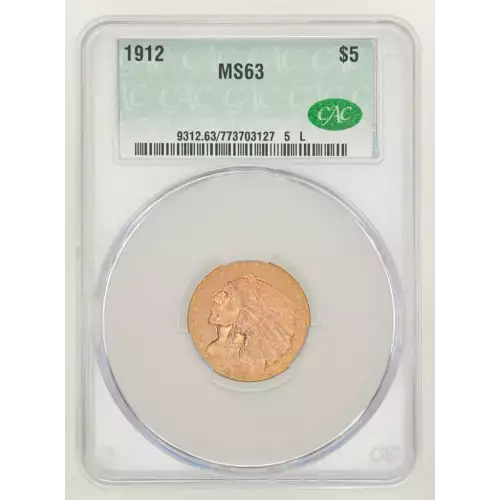 1912 5 Ind CACG MS63 (2)