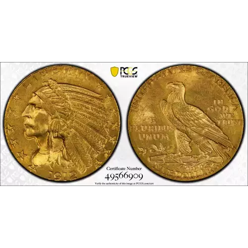 1912 5 Indian PCGS MS64 (2)