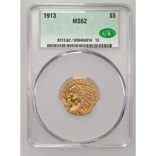1913 5 Ind CACG MS62 (2)