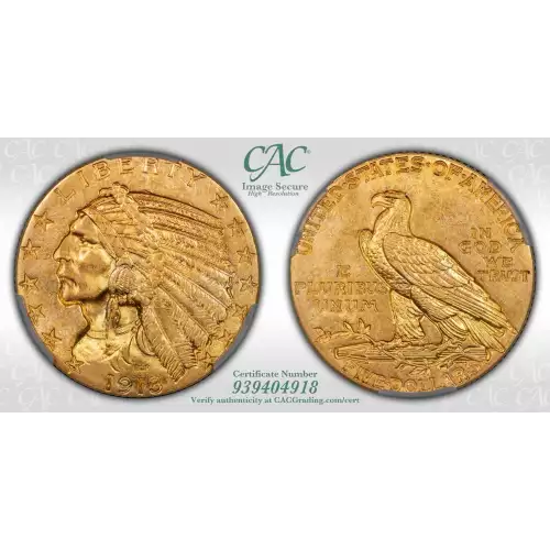 1913 5 Ind CACG MS62 (4)