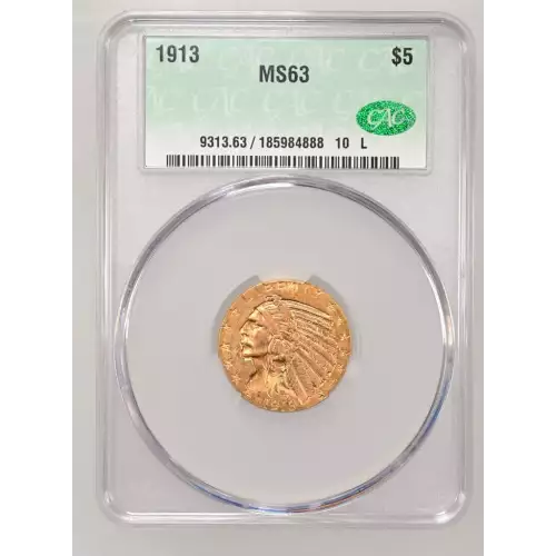 1913 5 Ind CACG MS63 (2)