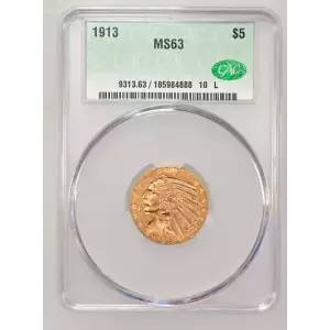 1913 5 Ind CACG MS63 (2)