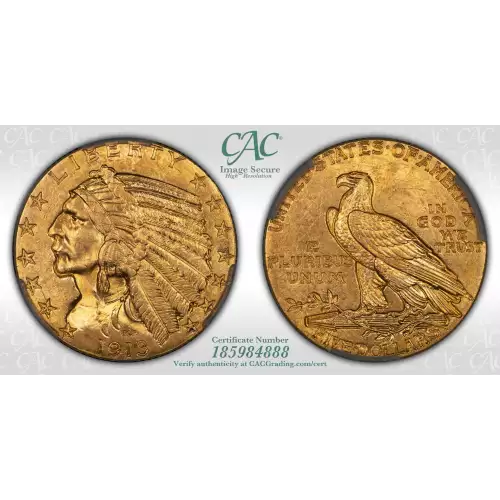 1913 5 Ind CACG MS63 (4)