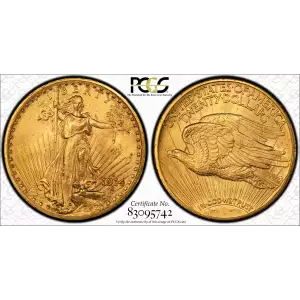 1914-S 20 Saint PCGS MS64 (2)
