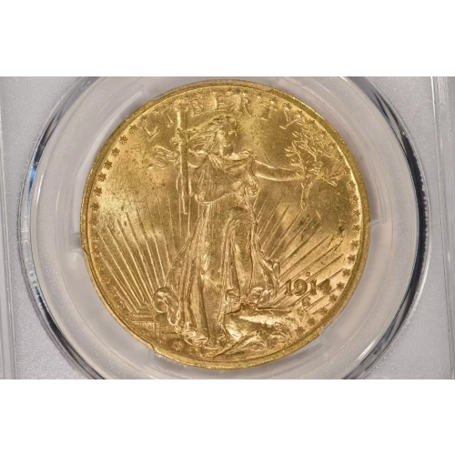 1914-S 20 Saint PCGS MS64 (2)