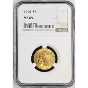 1915 5 Ind NGC MS65 (2)
