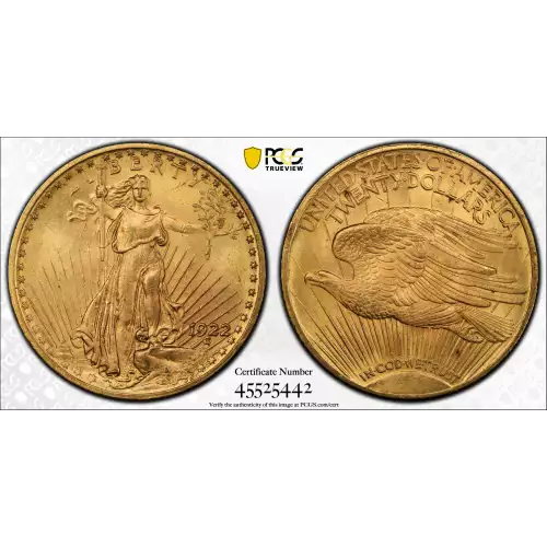 1922 Saint Gaudens PCGS MS65+ (2)