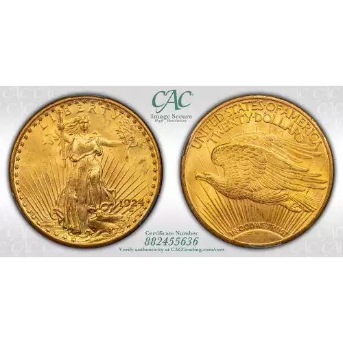 1924 20 Saint CACG MS63 (4)