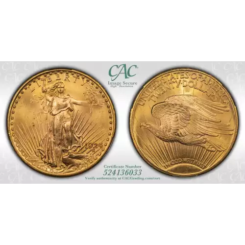 1924 20 Saint CACG MS65+ (4)
