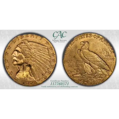 1925D 2.5 Ind CACG MS64 (4)