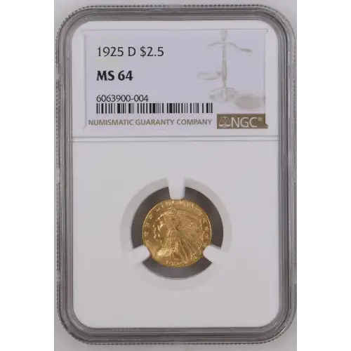 1925D 2.5 Ind NGC MS64 CAC CAC (2)