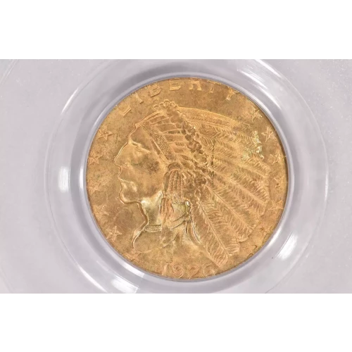 1926 $2.5 Ind PCGS MS64 CAC CAC