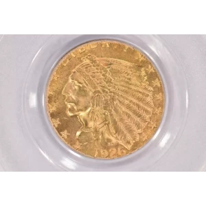 1926 $2.5 Ind PCGS MS64 CAC CAC