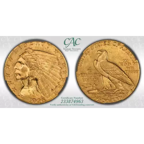 1926 2.5 Ind CACG MS63+ (4)