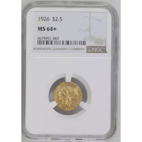 1926 2.5 Indian NGC MS64+ CAC CAC (2)