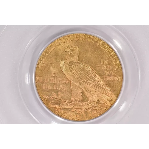 1927 $2.5 Ind PCGS MS63+ CAC CAC (2)
