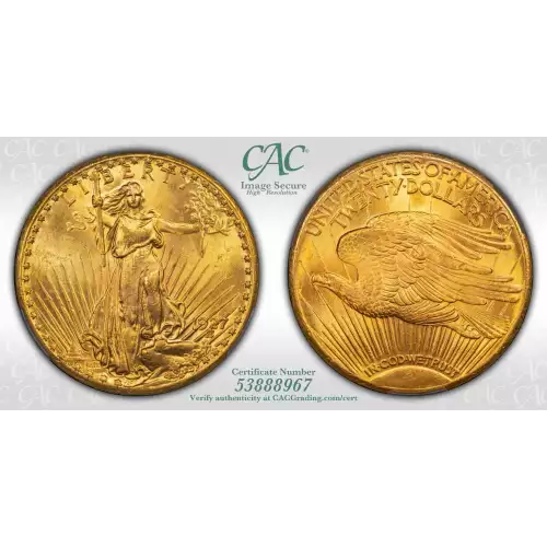 1927 20 Saint CACG MS63 (4)