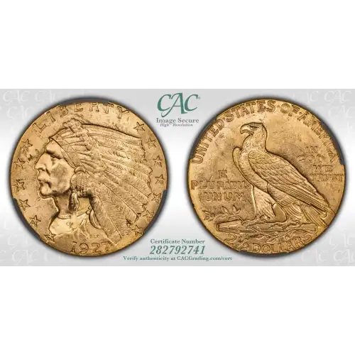 1927 2.5 Ind CACG MS63 (4)