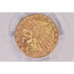 1928 $2.5 Ind PCGS MS62 CAC CAC