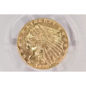 1928 2.5 Ind PCGS MS64 CAC CAC (2)