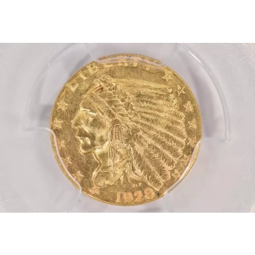 1928 $2.5 Ind PCGS MS64 CAC CAC