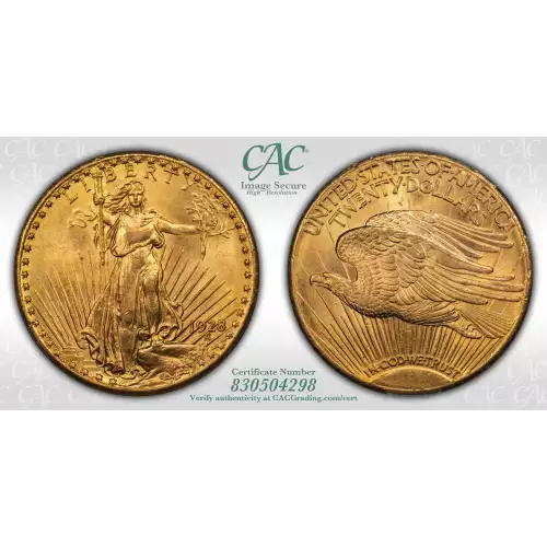 1928 20 Saint CACG MS63 (4)