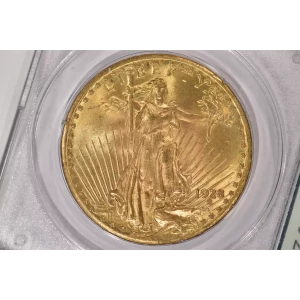 1928 20 Saint PCGS MS64 CAC Rattler CAC