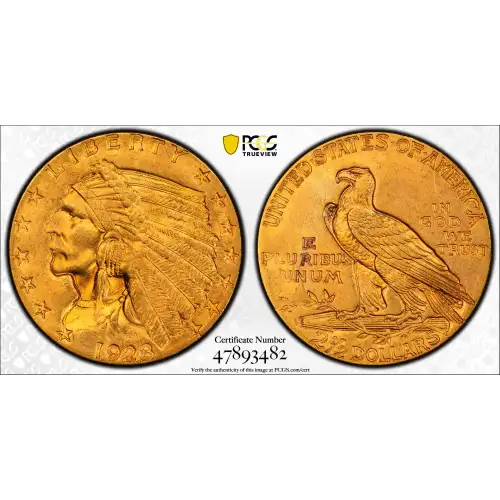 1928 2.5 Ind PCGS MS64 CAC CAC (2)
