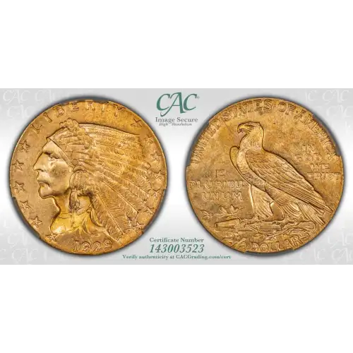 1929 2.5 Ind CACG MS63 (4)