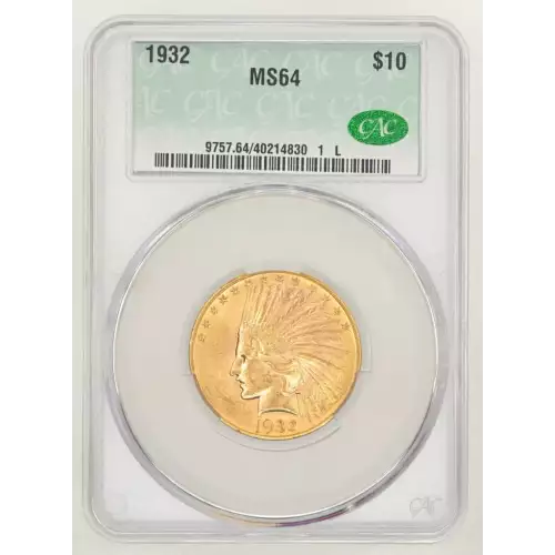 1932 $10 Indian CACG MS64 (2)