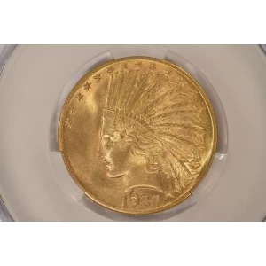 1932 10 Indian NGC MS64CAC CAC