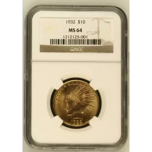 1932 10 Indian NGC MS64CAC CAC (2)